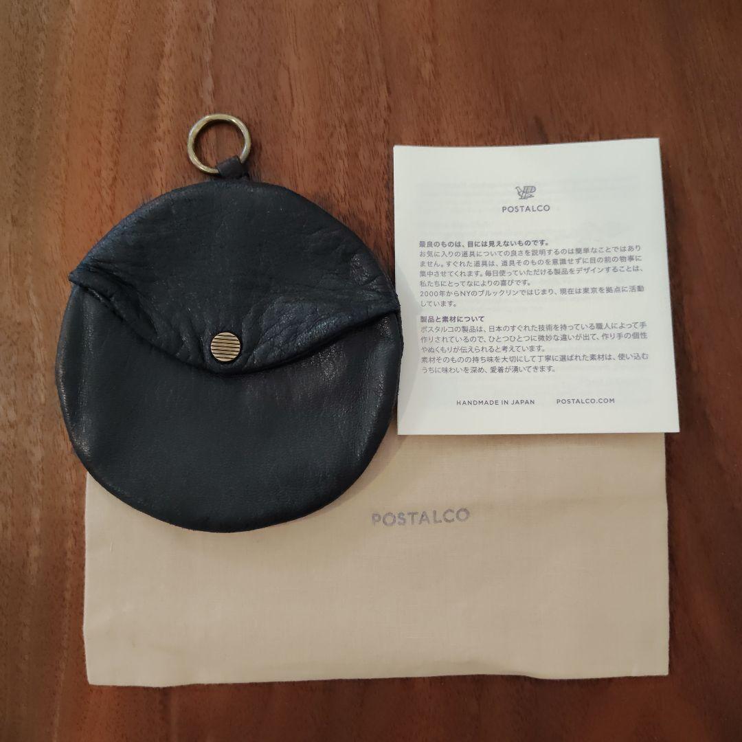 ポスタルコ　フルムーンウォレット　ネイビーブルー