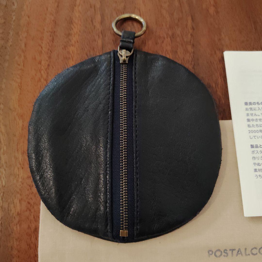 ポスタルコ　フルムーンウォレット　ネイビーブルー