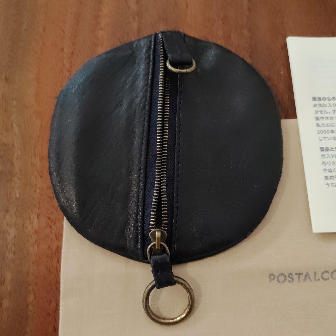 ポスタルコ　フルムーンウォレット　ネイビーブルー