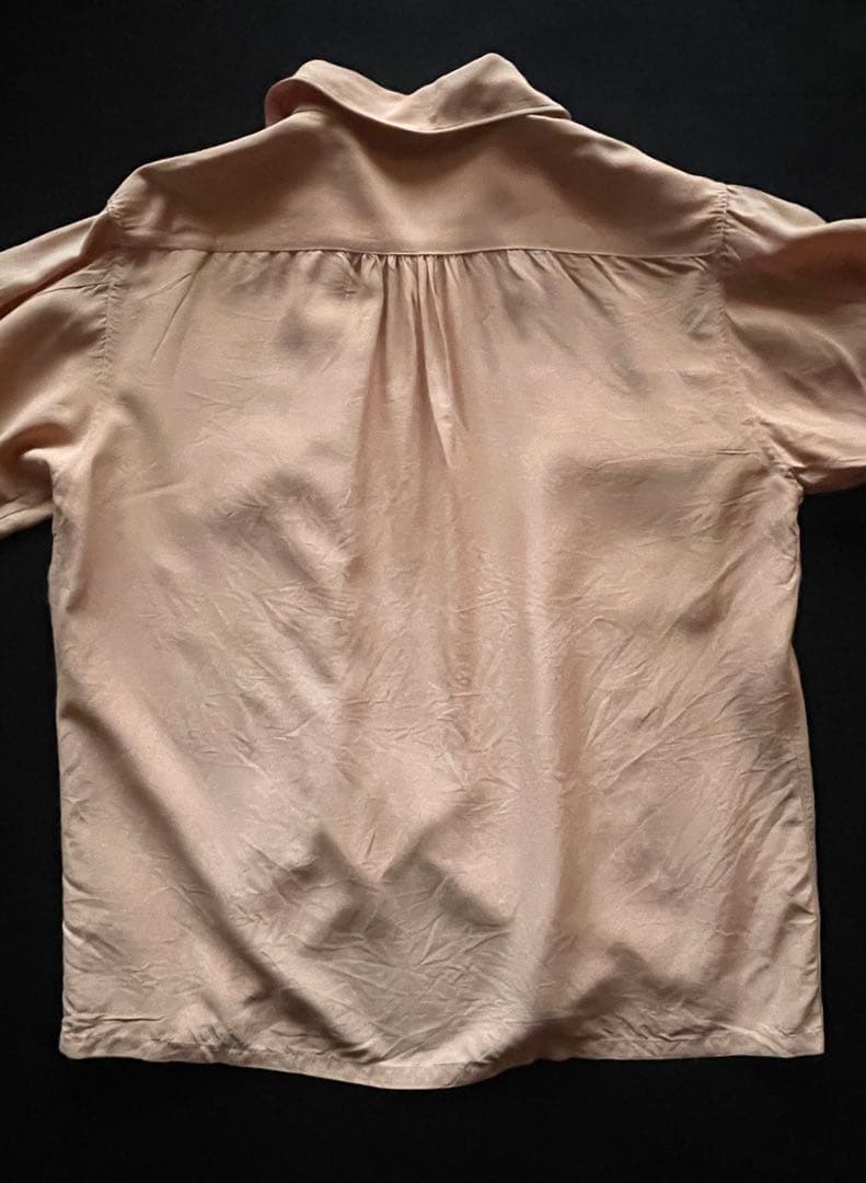 40's Ruggers BVD レーヨンシャツ サーモンピンク