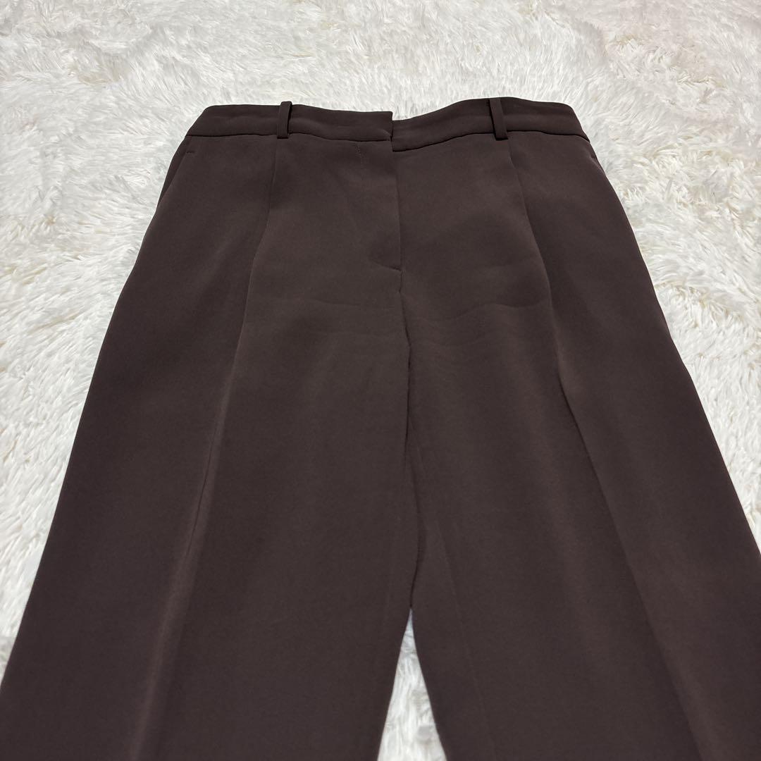 【極美品】プラステ　セットアップ　ノーカラー　トリアセブレンド　ブラウン　L