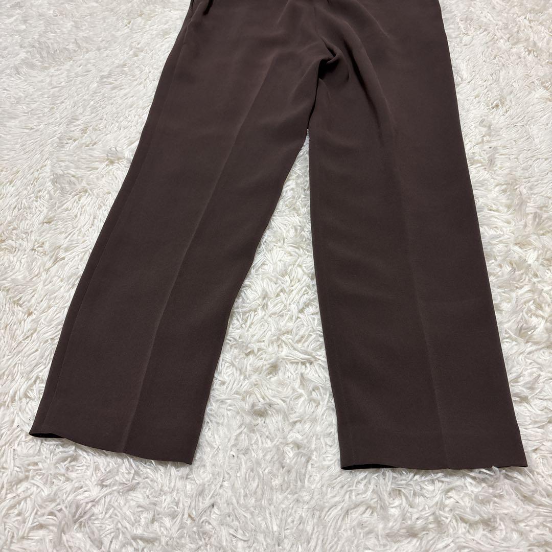 【極美品】プラステ　セットアップ　ノーカラー　トリアセブレンド　ブラウン　L