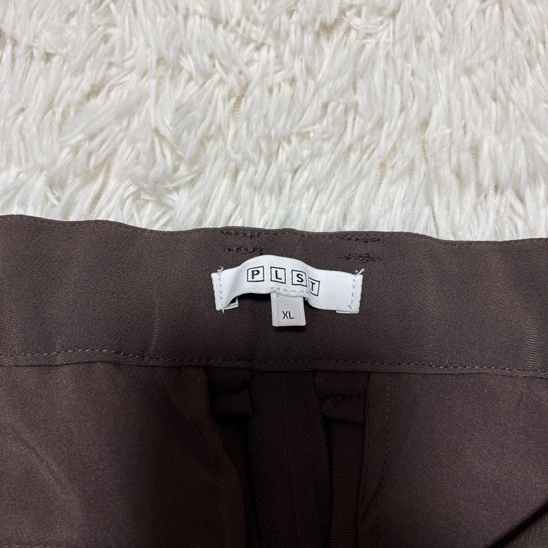 【極美品】プラステ　セットアップ　ノーカラー　トリアセブレンド　ブラウン　L