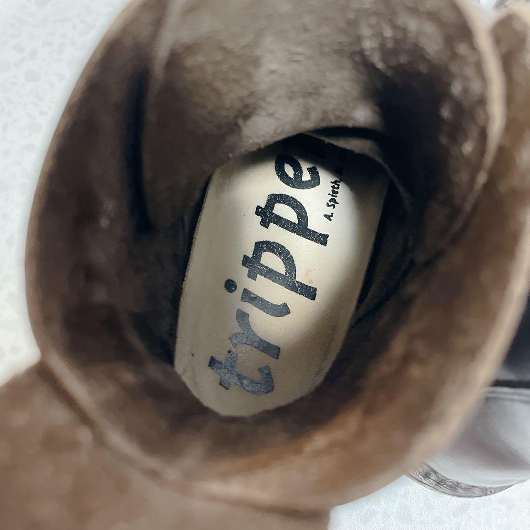 美品◆Trippen NOMAD カウレザー　レースアップ　ショートブーツ　38