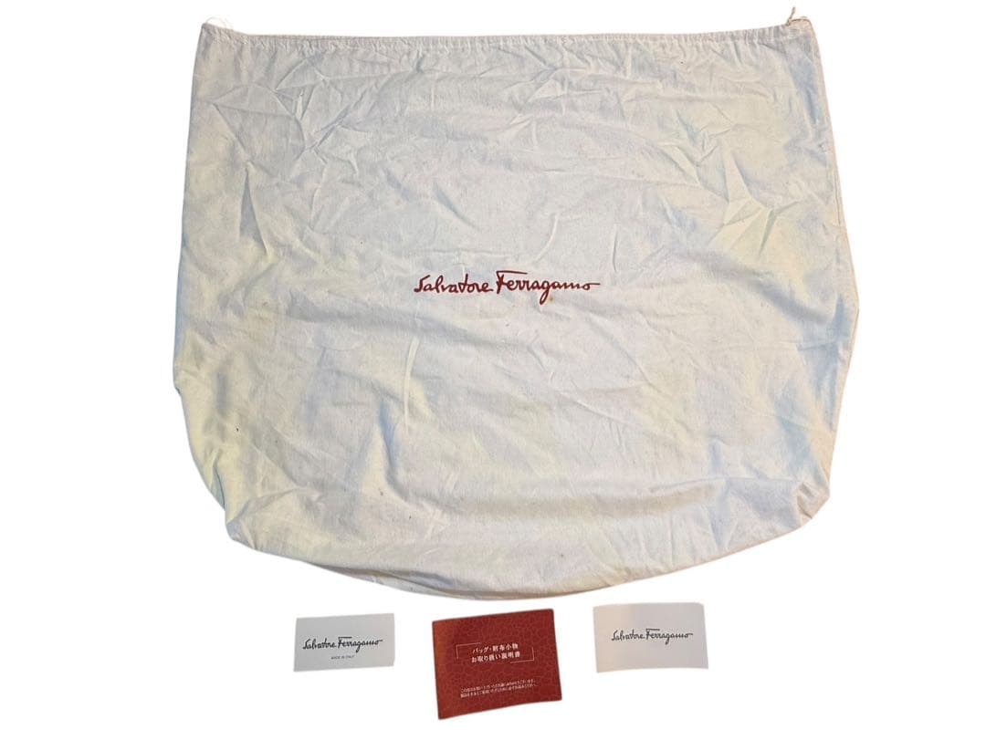 サルヴァトーレ フェラガモ ガンチーニ トートバッグ ブラウン