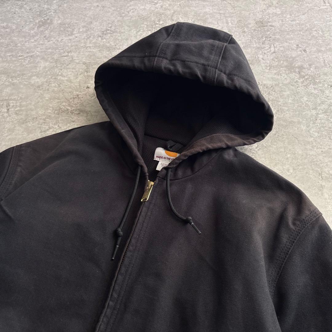 美品■USA製■carhartt カーハート【S】アクティブジャケット ブラック
