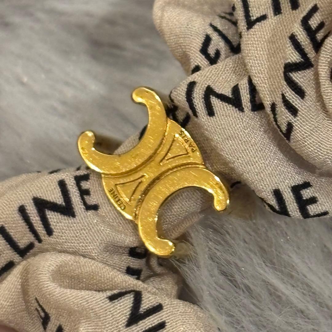 CELINE ロゴ入りシュシュ