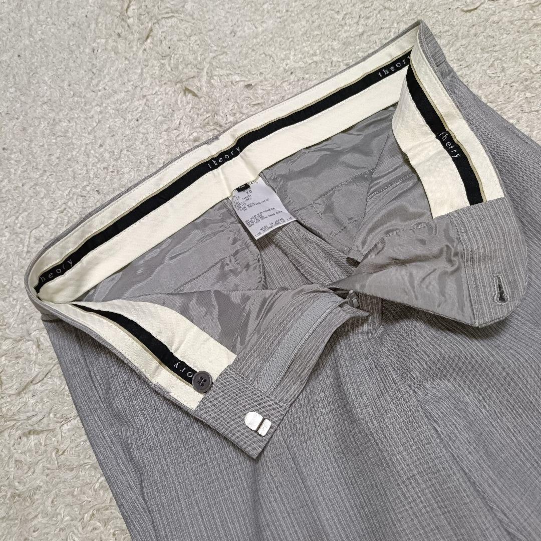 【美品】Theory セオリー セットアップ パンツスーツ ライトグレー
