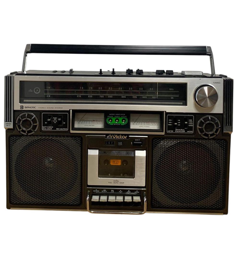 昭和レトロ Victorビクター ラジカセ　RC-838 ラジカセ　ラジオ 美品