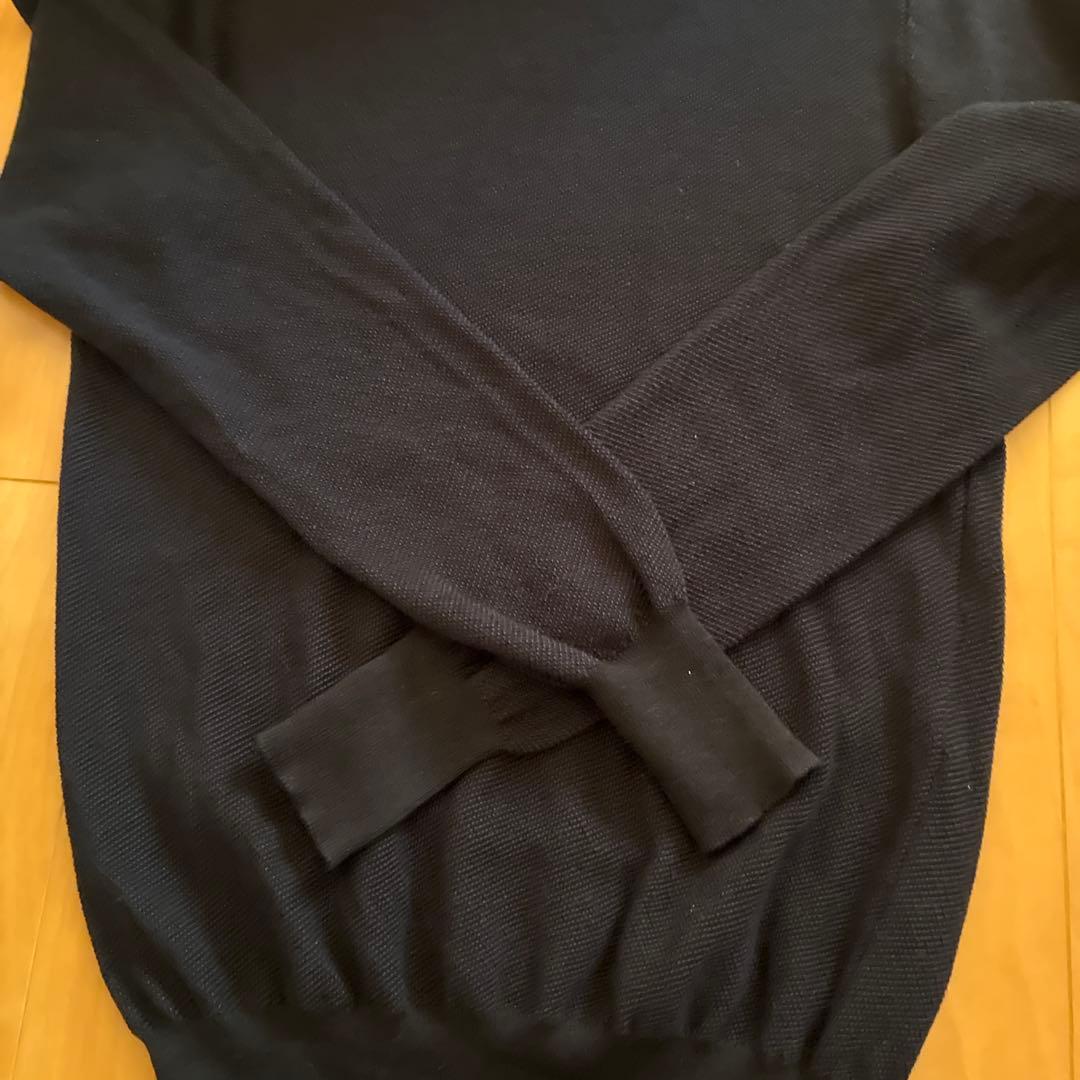 Bottega Veneta ネイビー クルーネックニット　シルクウール　46