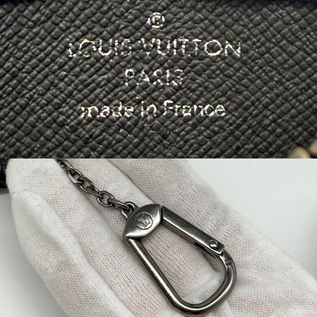 極美品 ルイヴィトン モノグラム エクリプス ポシェット クレ ケース