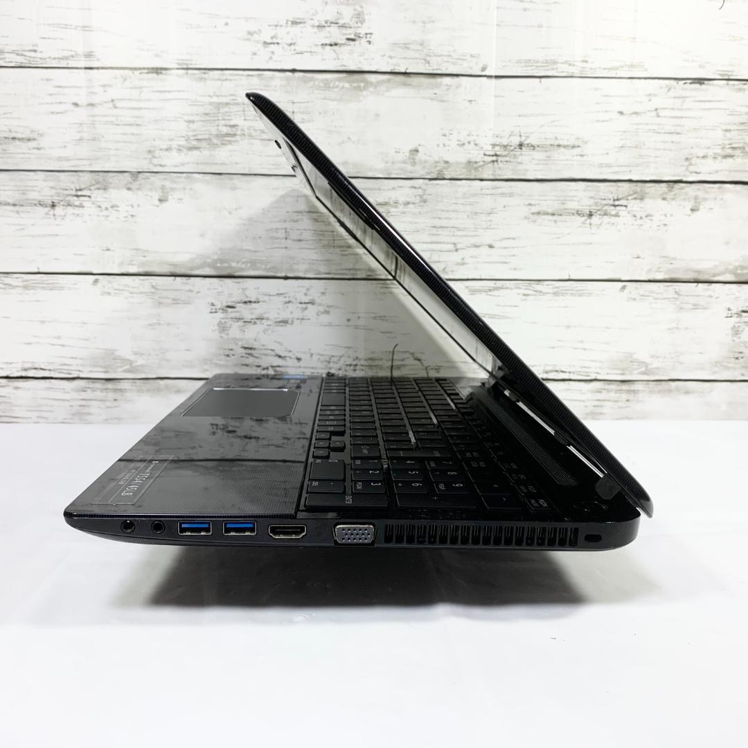 【オフィス付き】ノートパソコン／黒　Windows11　Webカメラ／新品SSD