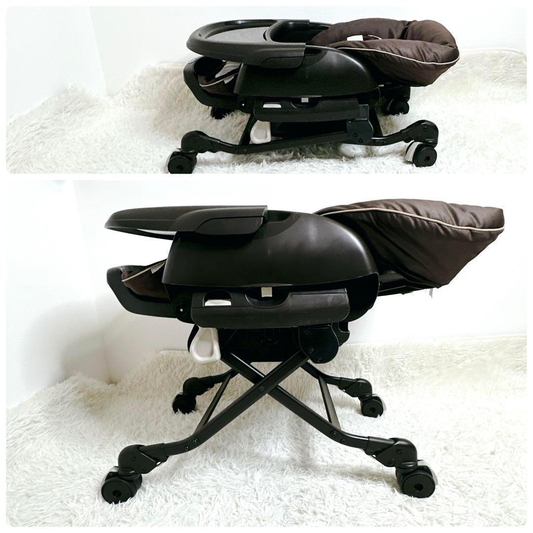 ✨美品✨ Combi ネムリラ4キャスAT スイングチェア　自動　ハイローチェア