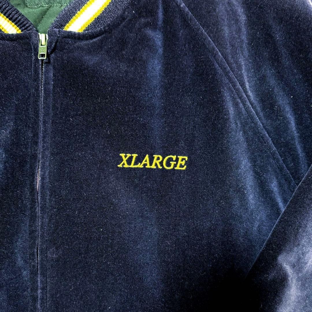 XLARGE（エクストララージ） スカジャン スーベニアジャケット ベロア 紫