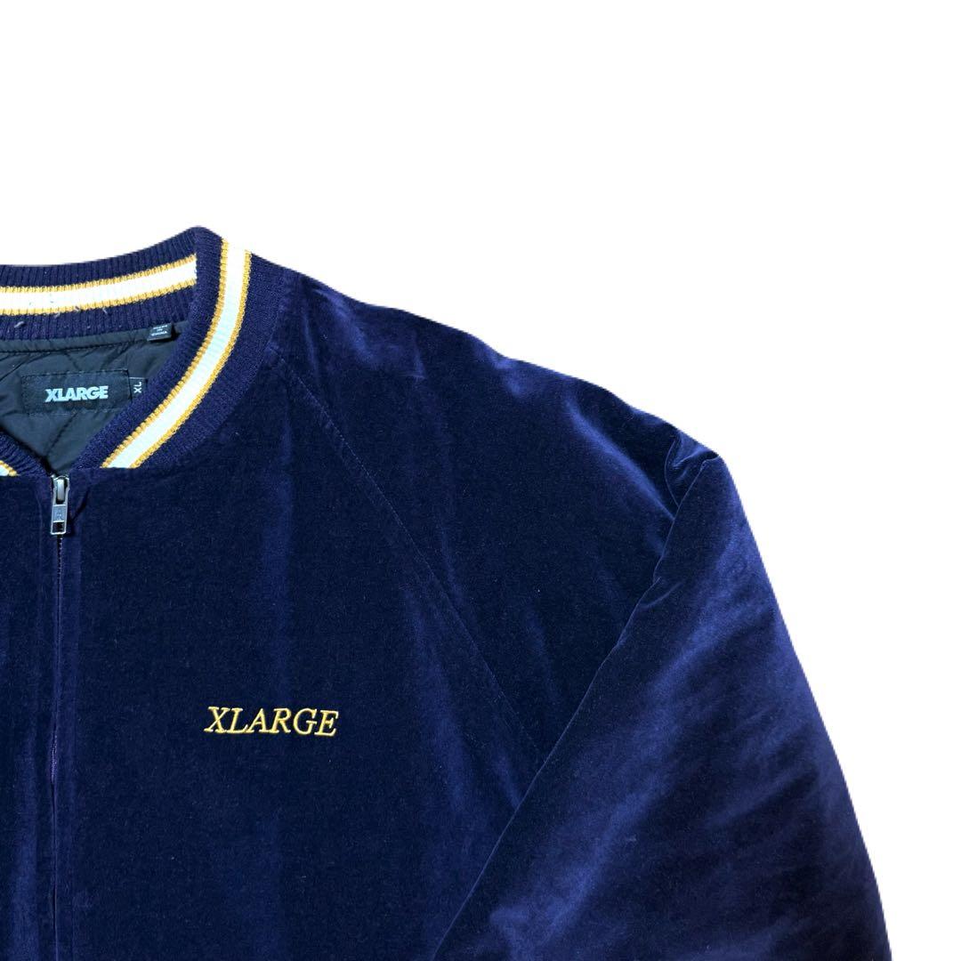 XLARGE（エクストララージ） スカジャン スーベニアジャケット ベロア 紫