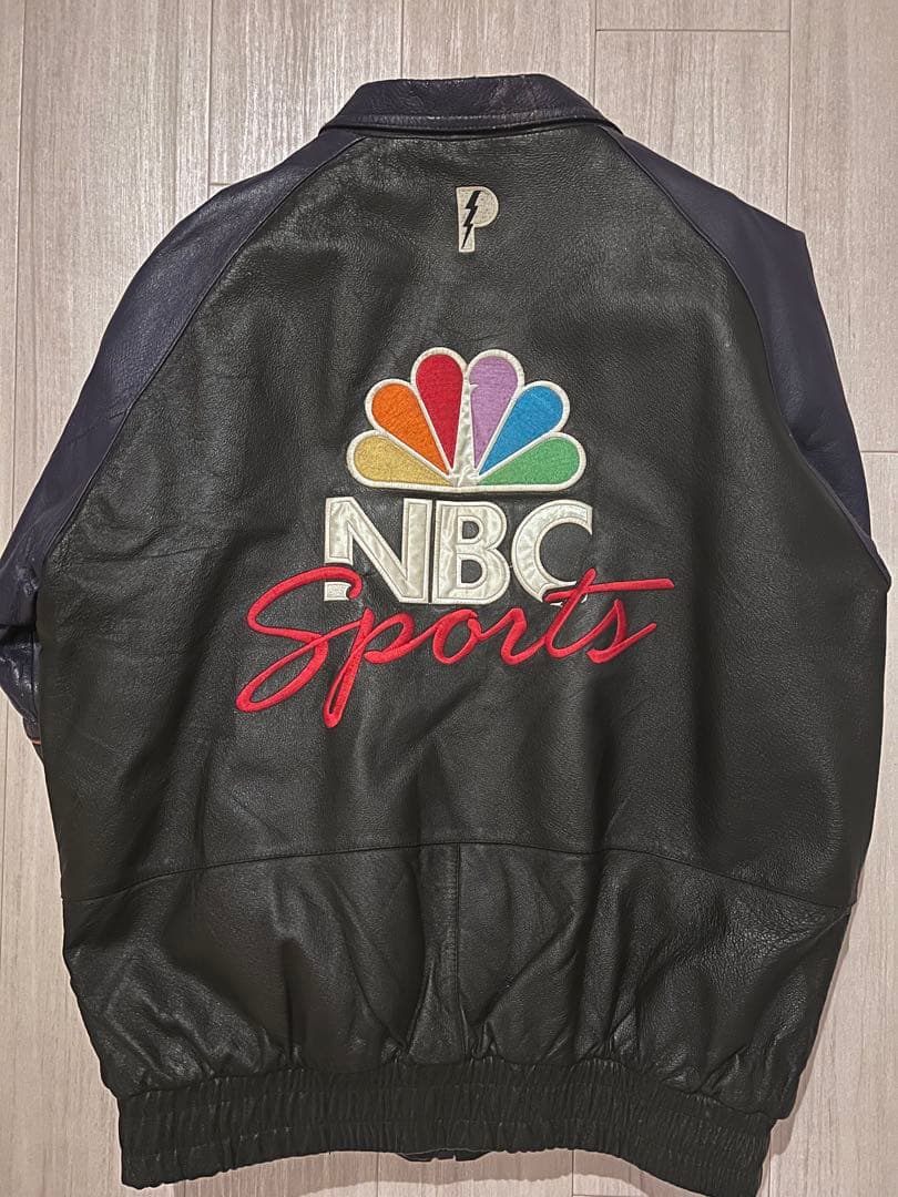 希少 90s vintage スタジャン PRO PLAYER NBC レザー