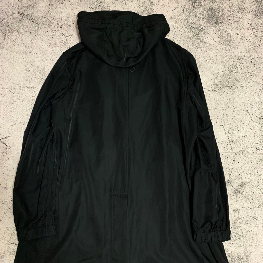 Y-3 ナイロンモッズコート　パーカー　フード　ロングコート　ブラック　Mサイズ