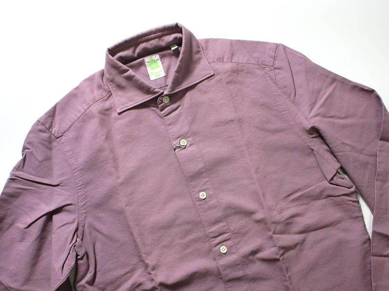 本町オフィス 新品 フィナモレ SIMONE ホリゾンタルカラー シャツ