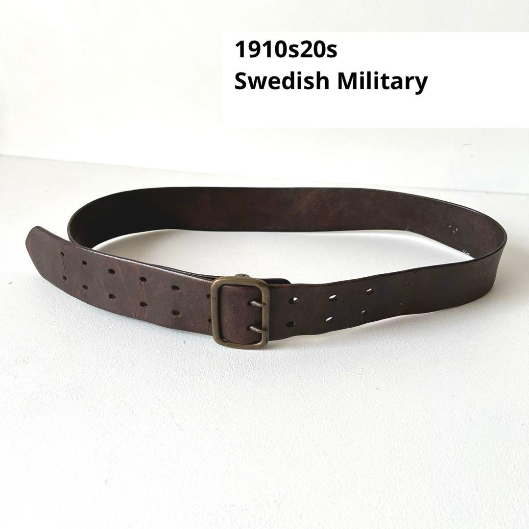 【Sale】1910s20s WW1 スウェーデン軍 初期型 ベルト レザー
