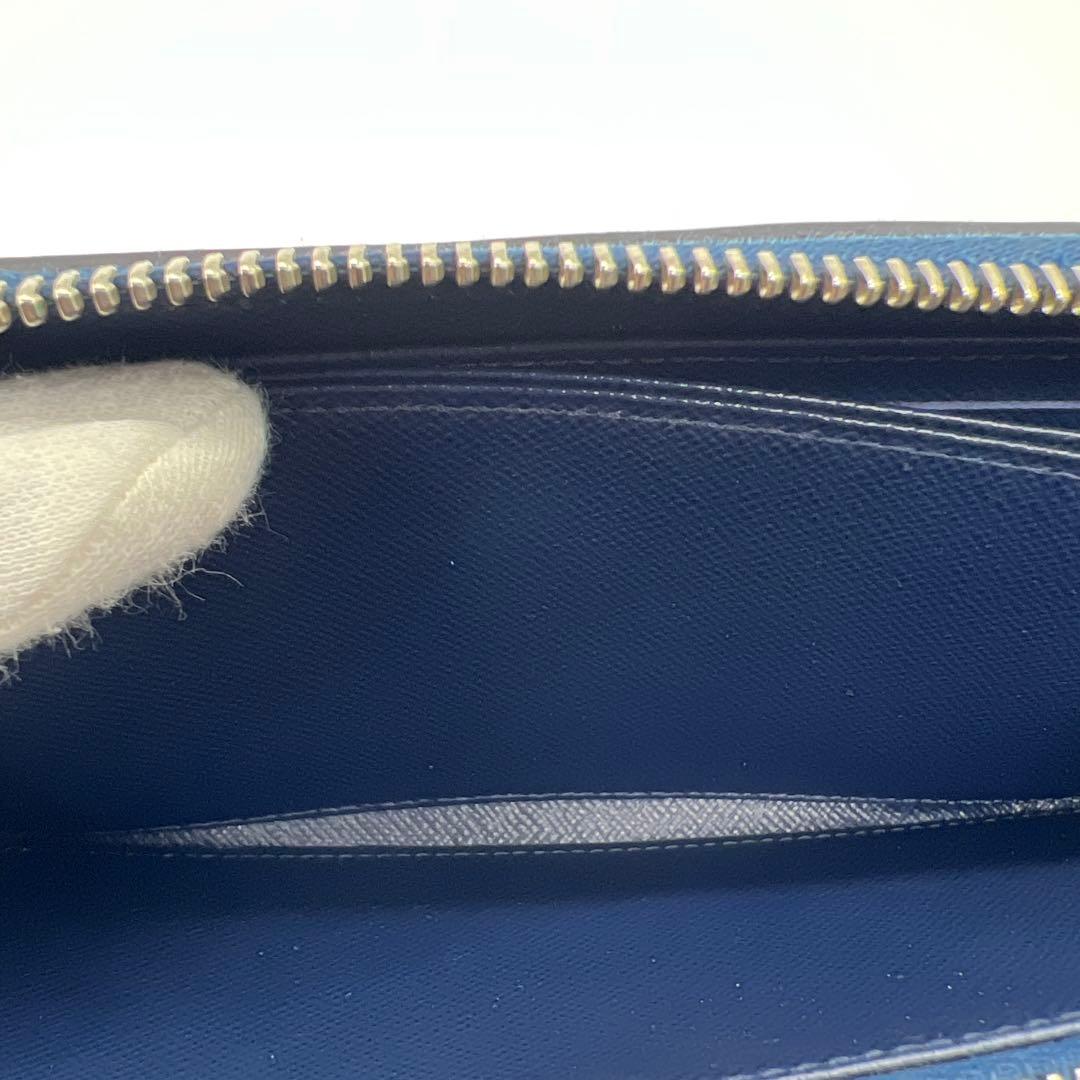 ルイヴィトン　エピ　アンディゴブルー　ジッピーウォレット長財布M61837