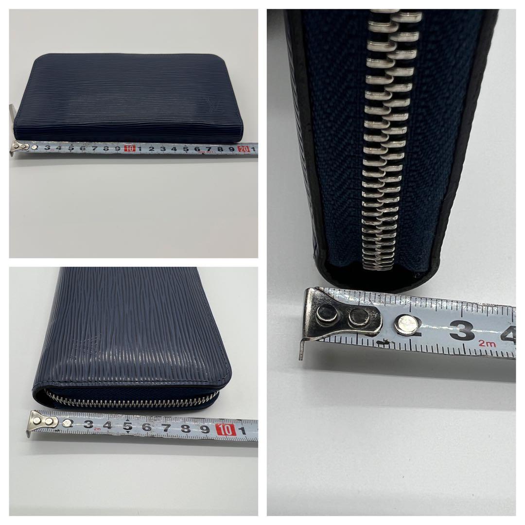 ルイヴィトン　エピ　アンディゴブルー　ジッピーウォレット長財布M61837