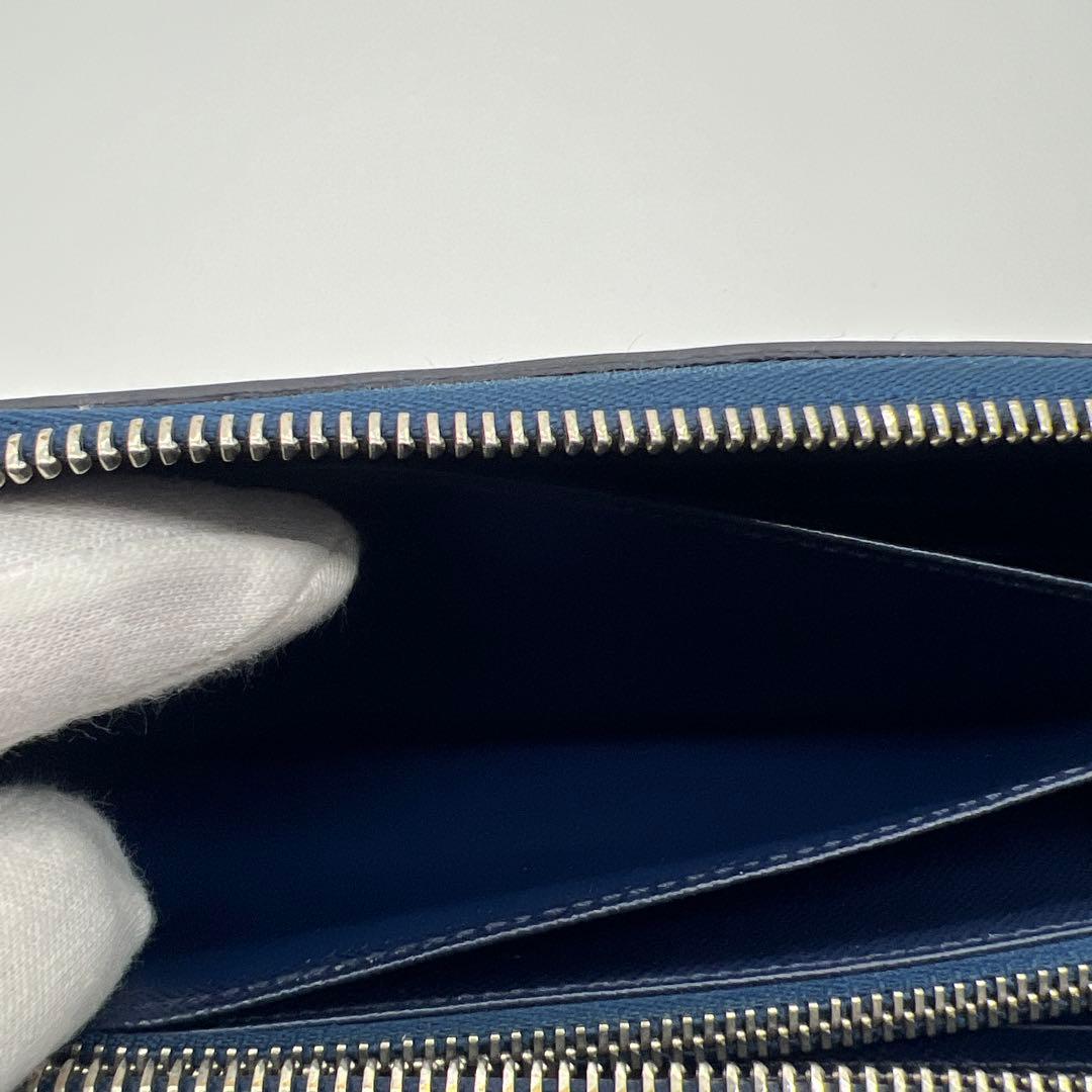 ルイヴィトン　エピ　アンディゴブルー　ジッピーウォレット長財布M61837