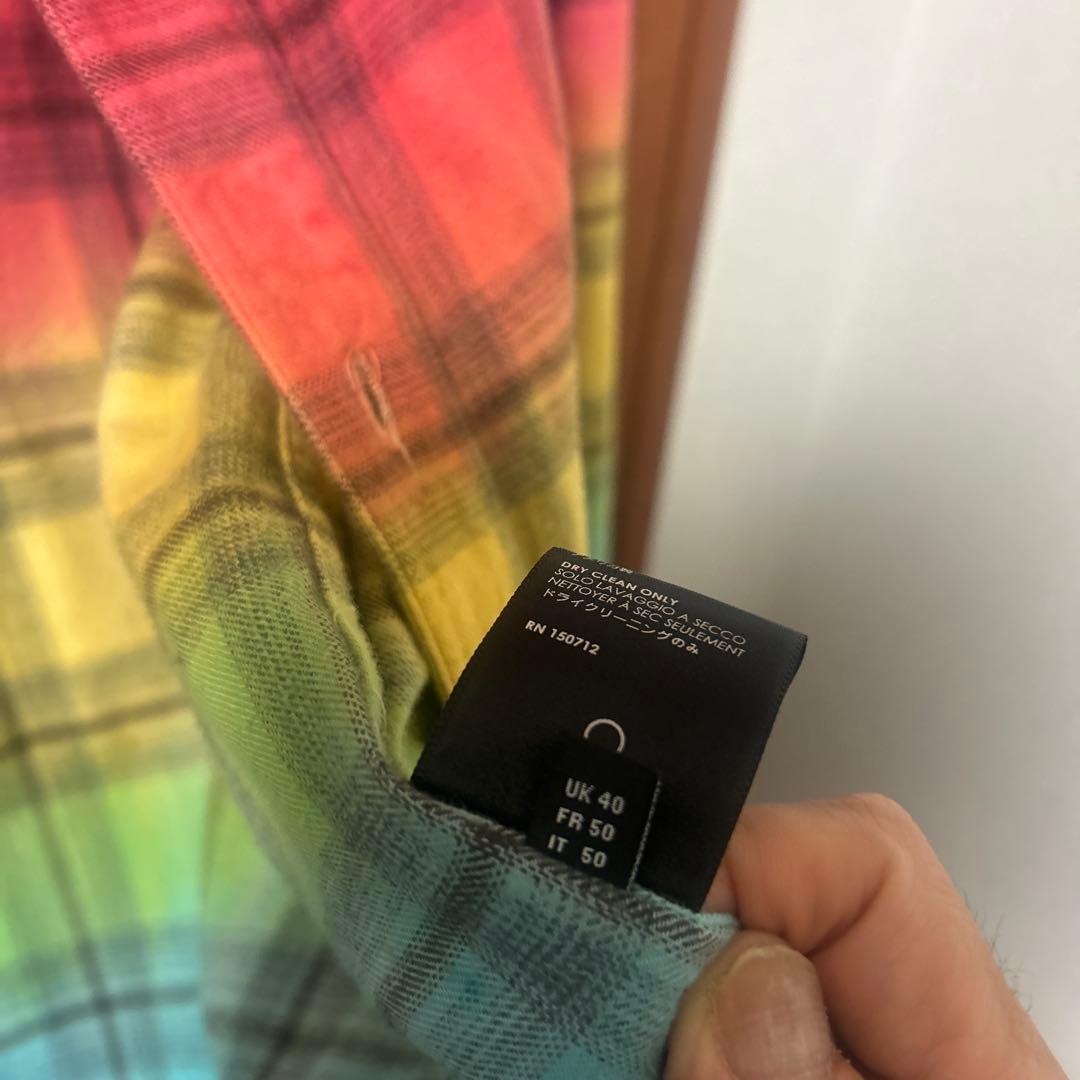 カ*ネ様 アミリ　AMIRI チェック　長袖　シャツ　希少