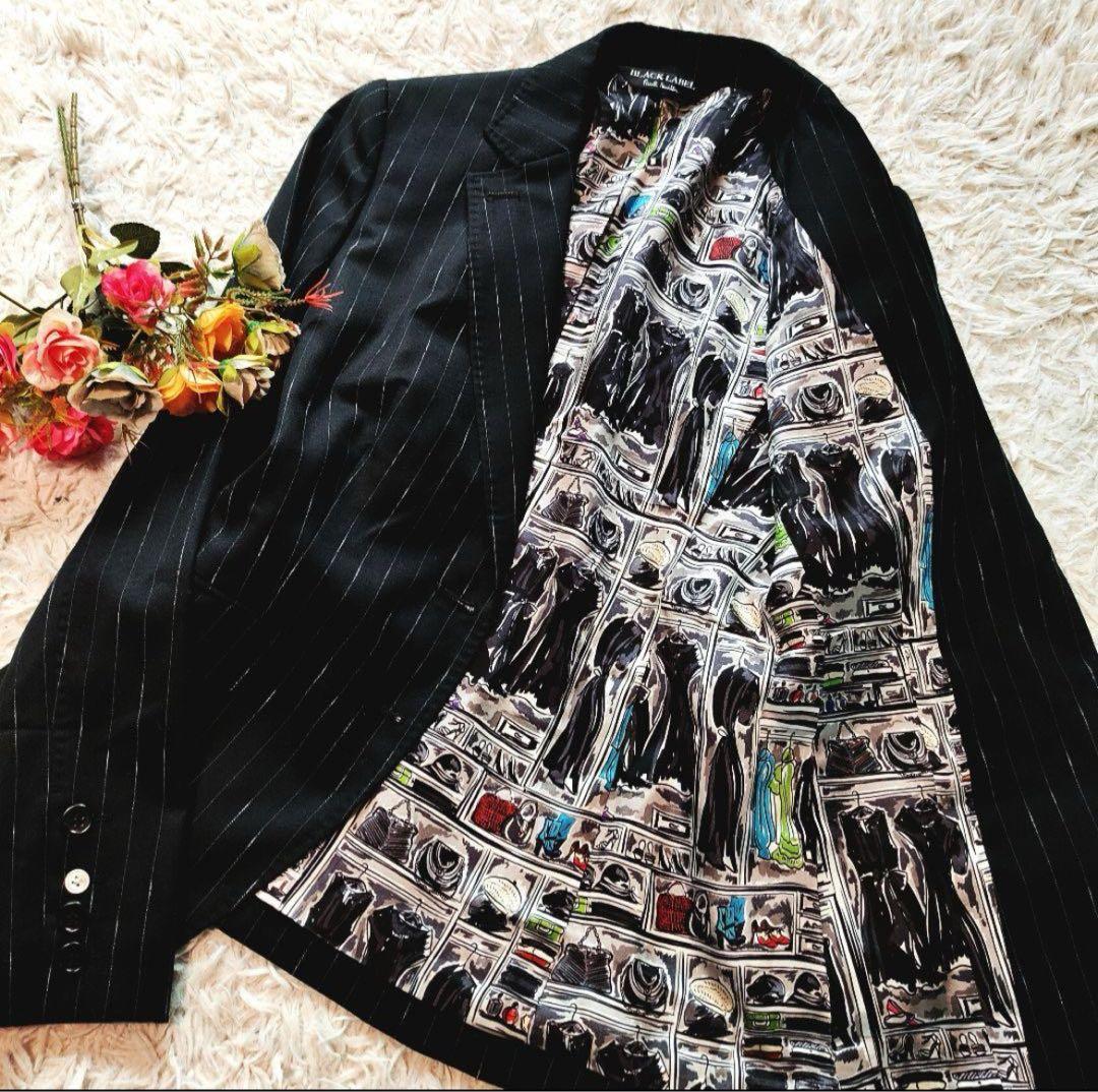 ポールスミス セットアップスーツ ワイドパンツ総柄 フォトグラファー 40 38