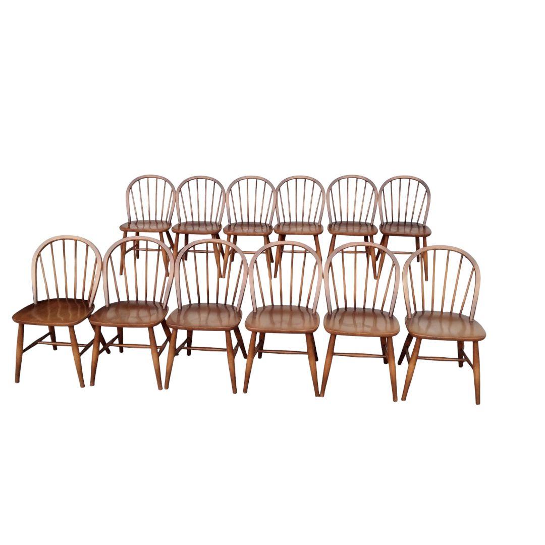 YIN灯日々専用【美品】飛騨産業　ウィンザーチェア　フープバック　12脚セット⑥