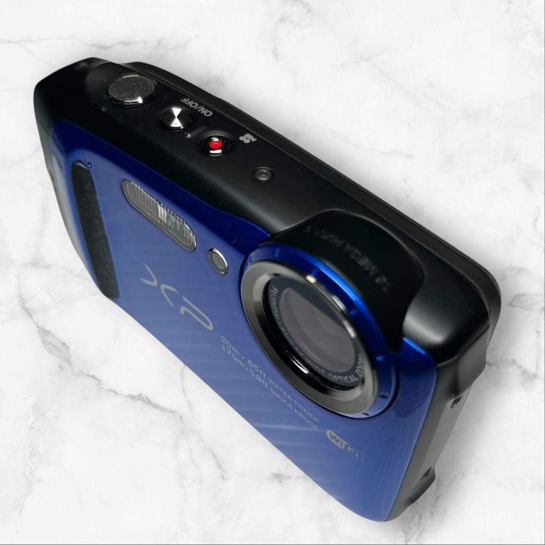 FUJIFILM デジタルカメラ XP120 ブルー 防水 FX-XP120BL