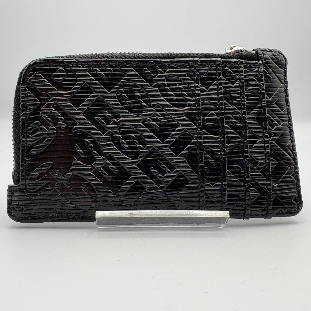 ✨️未使用級✨️　現行　ディーゼル　ロゴ総柄　型押し　ケース　レザー　黒