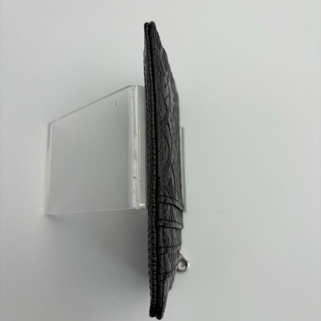 ✨️未使用級✨️　現行　ディーゼル　ロゴ総柄　型押し　ケース　レザー　黒