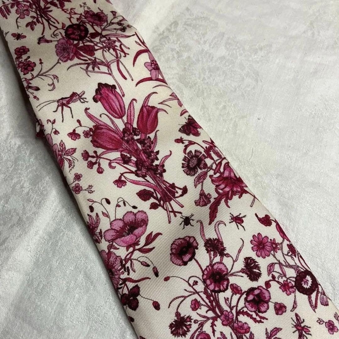 GUCCI グッチ ネクタイ 花柄 フラワーデザイン