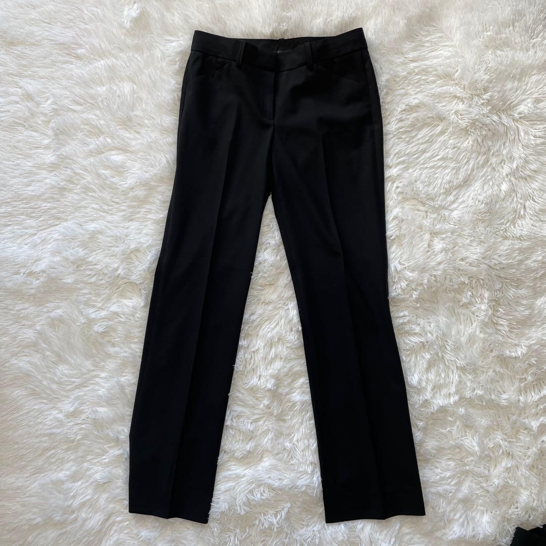 【美品】theory パンツスーツ　黒　シングルボタン　Mサイズ　ウール96%