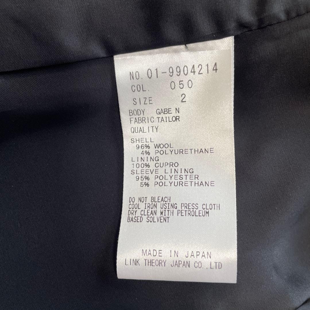 【美品】theory パンツスーツ　黒　シングルボタン　Mサイズ　ウール96%