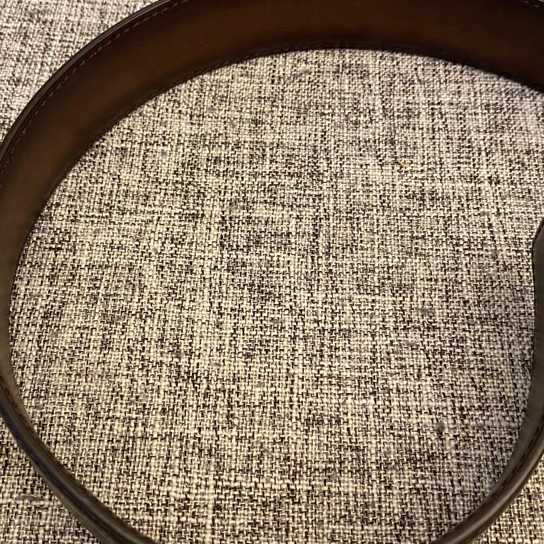 【超希少】ベルルッティ　ベルト　リバーシブル　カリグラフィー　メンズ　ブラウン