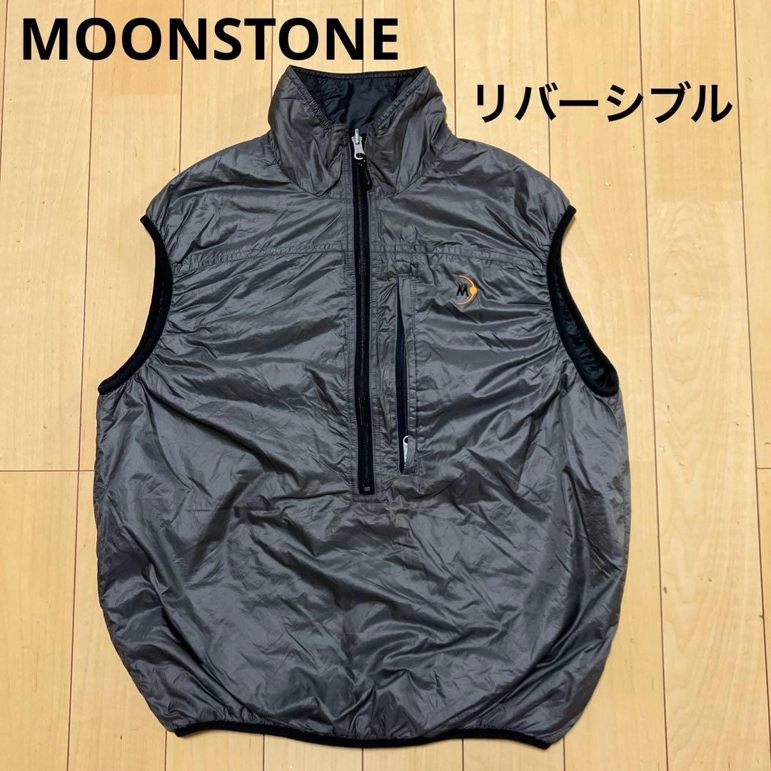 MOONSTONE ムーンストーン　中綿 リバーシブルベスト　ハーフジップ　M