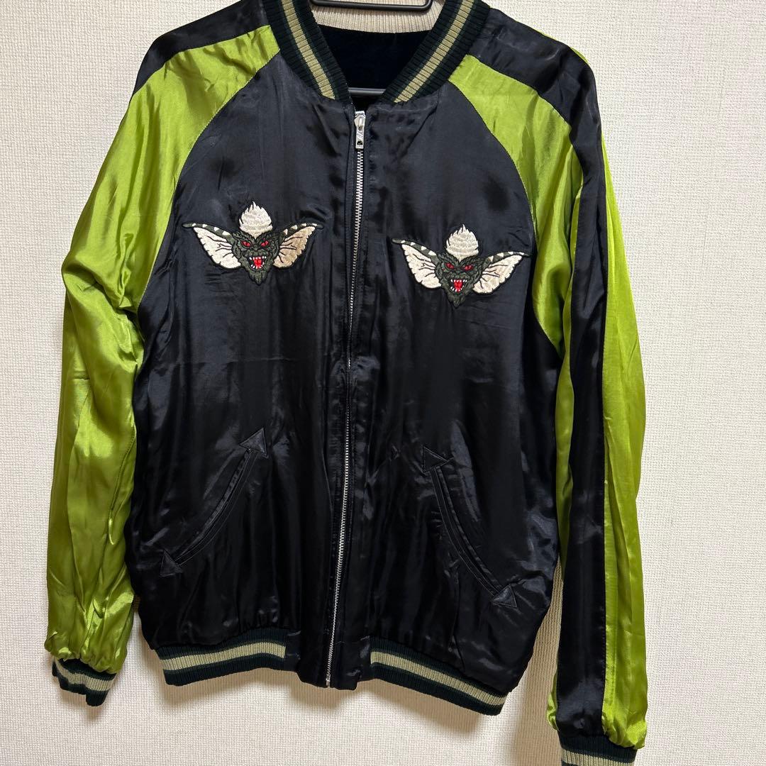 新品　グレムリン　S スカジャン　ブラック　刺繍　リバーシブル