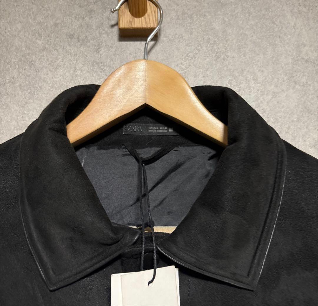 ZARAフェイクスエード レギュラーフィット ジャケット