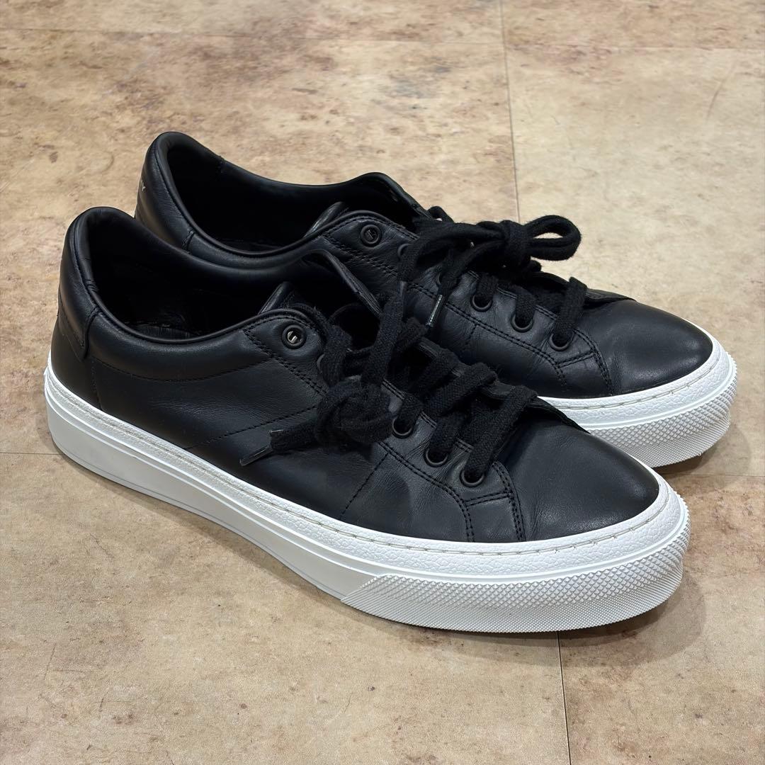 ジバンシー GIVENCHY レザー スニーカー 41 ブラック