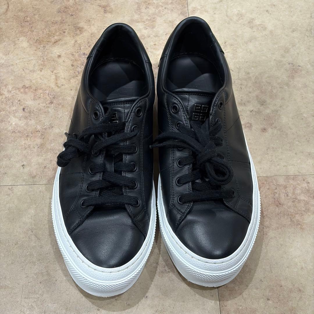 ジバンシー GIVENCHY レザー スニーカー 41 ブラック