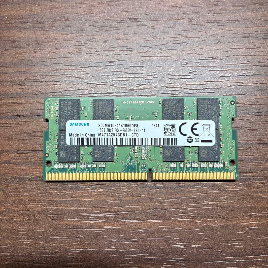 と*こ様 Samsung メモリー 32GB DDR4 2666MHz 16GB