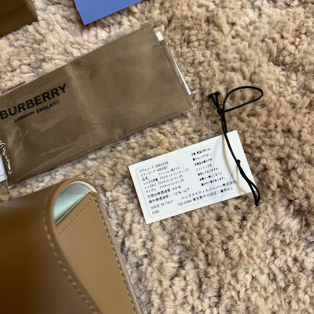 済　BURBERRY オレンジ サングラス 付属品付き