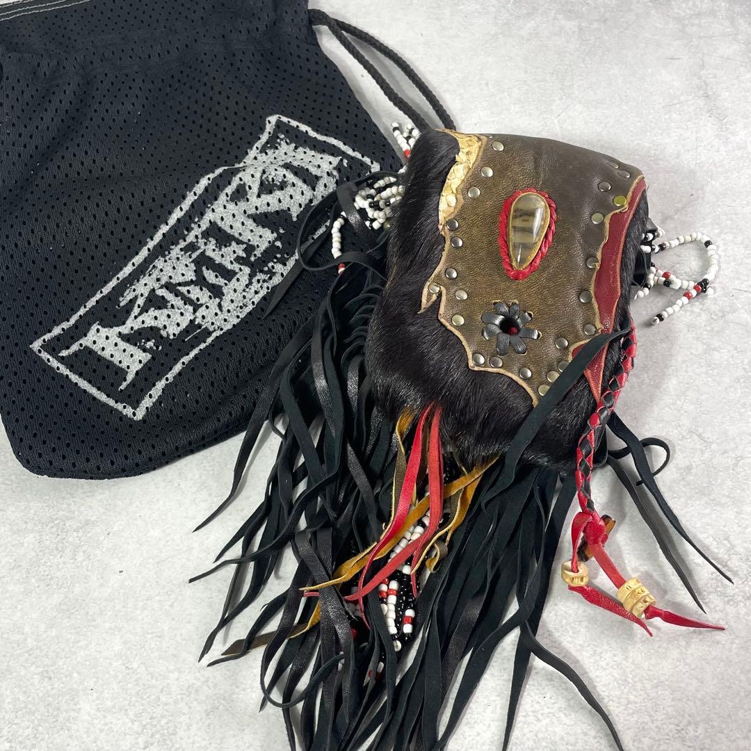 入手困難✨ ケムリ kemrii メディスンポーチ ハラコ y2k レザー