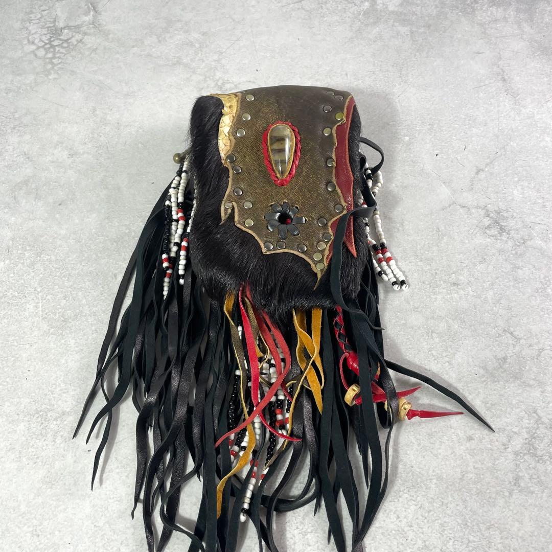 入手困難✨ ケムリ kemrii メディスンポーチ ハラコ y2k レザー