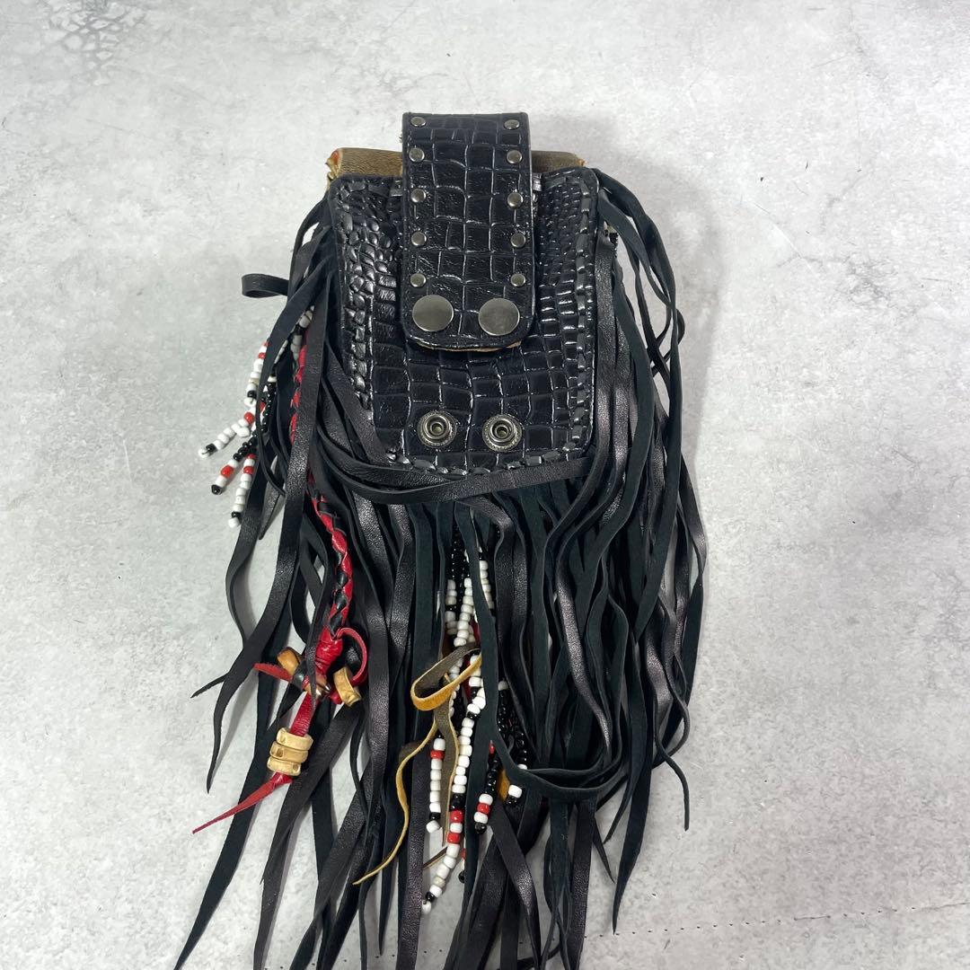 入手困難✨ ケムリ kemrii メディスンポーチ ハラコ y2k レザー