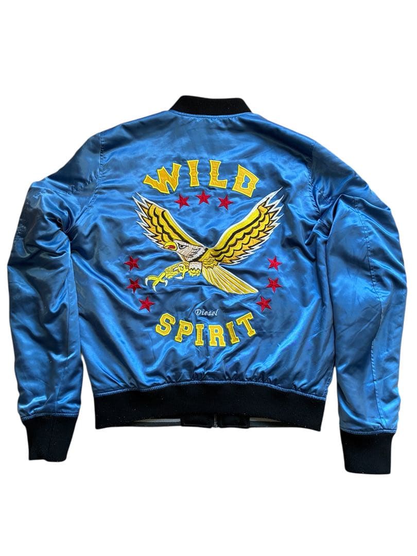 DIESELイーグル刺繍 WILD SPIRIT スカジャン
