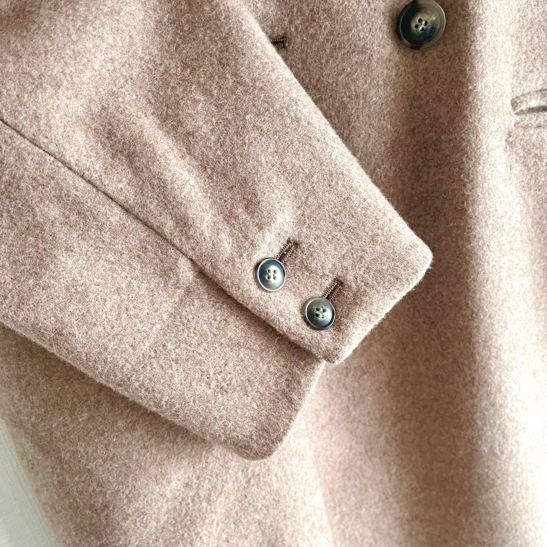 北欧暮らしの道具店　3WAYアレンジ襟のかろやかチェスターコート　ブラウン