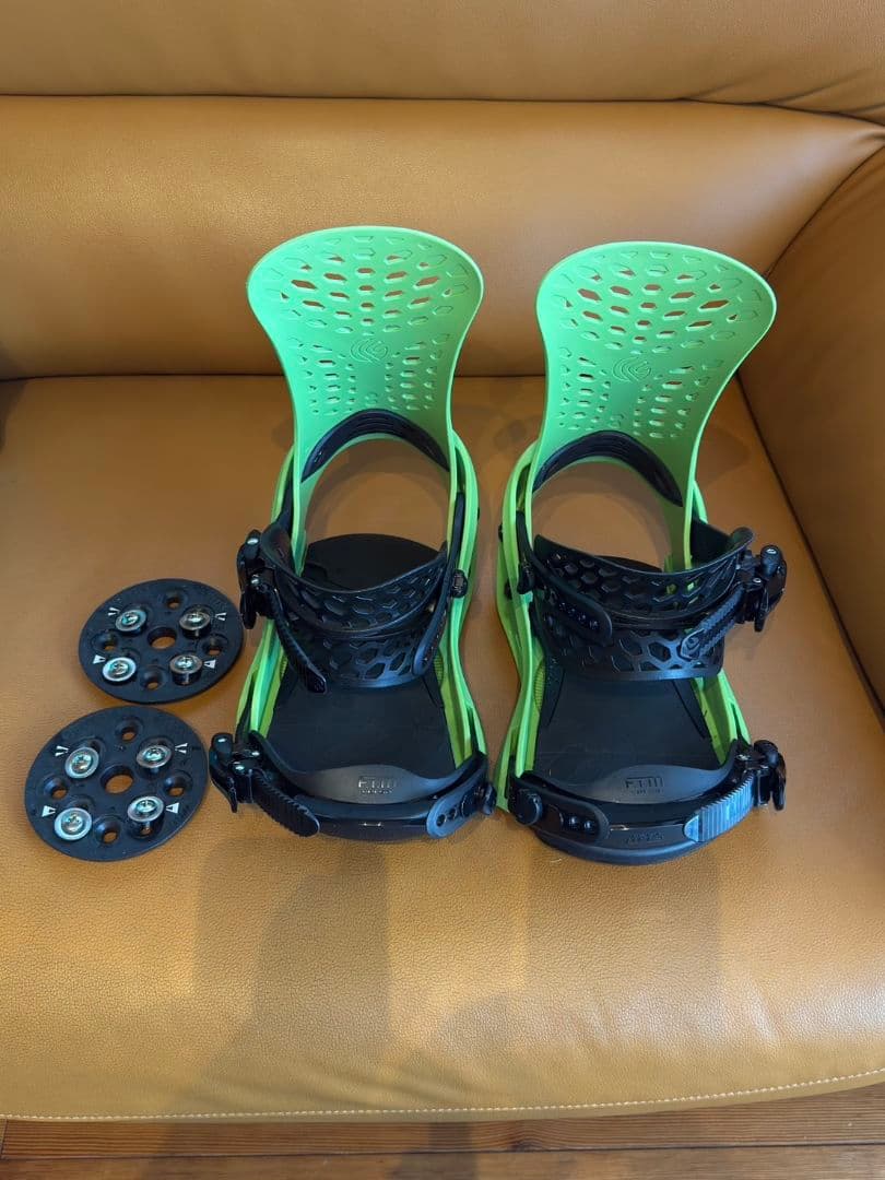 FLUX PR スノーボードビンディング 　M GREEN APPLE　保証書付