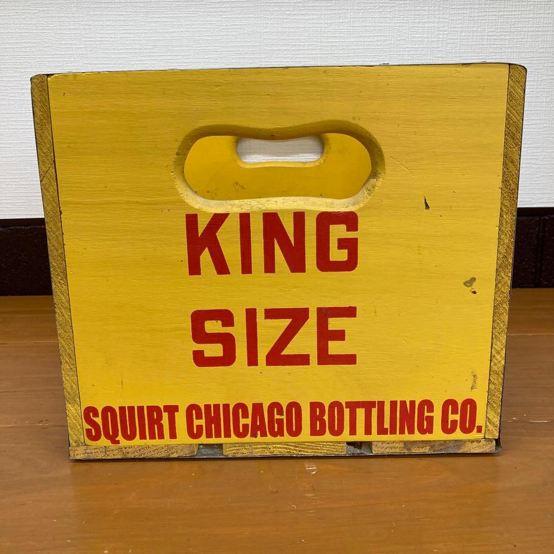 N391② ビンテージ ウッドクレート SQUIRT スクワート・ボーイ レトロ